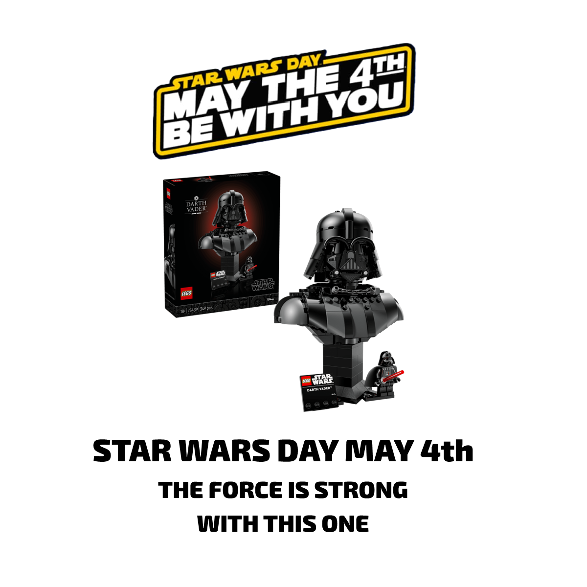 May 4th be with you. Win Star Wars Lego